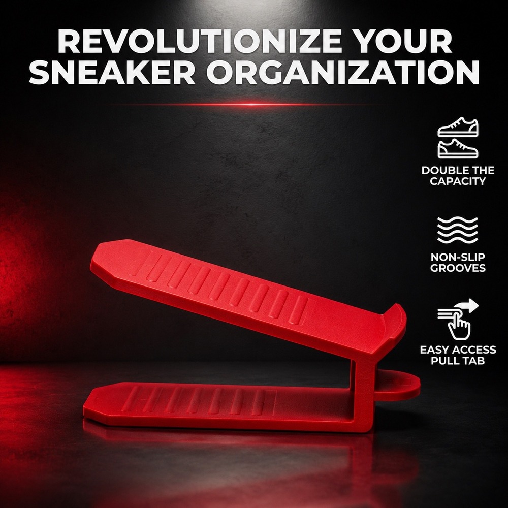 5!! Custom Printed Shoe Organizer With Pull Tab | Space Saver | Shelf Display